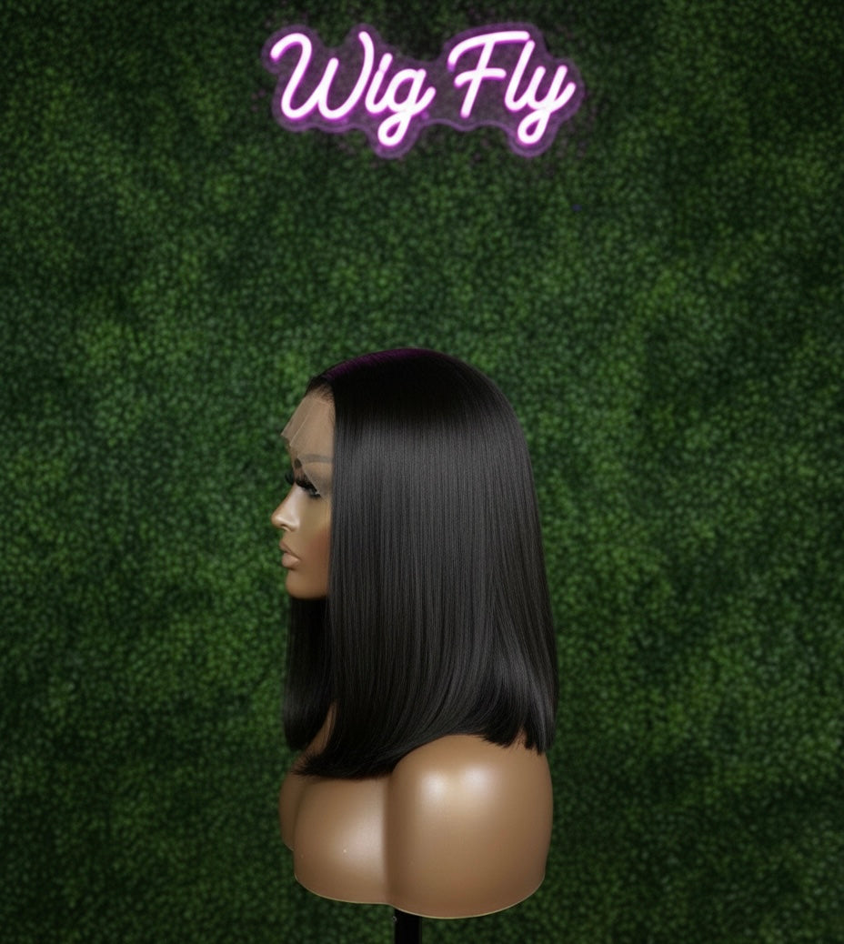 12 inch Burmese Straight 13x6 HD Lace Bob Wig