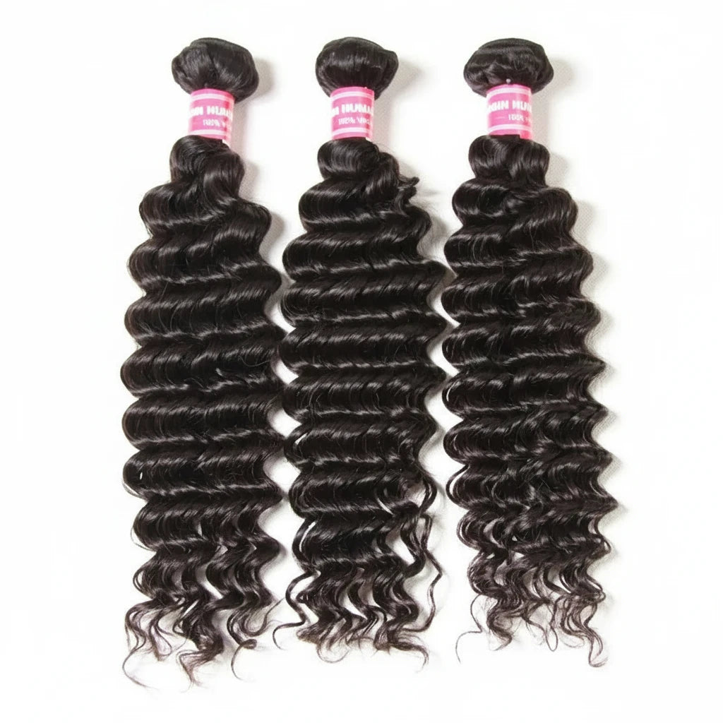 Beautyforever Malaysian Curly Bundles Human Hair Grade 12A Deep Wave Human Hair Bundles 1 3 4 PCS 100% Raw Human Hair Weaving