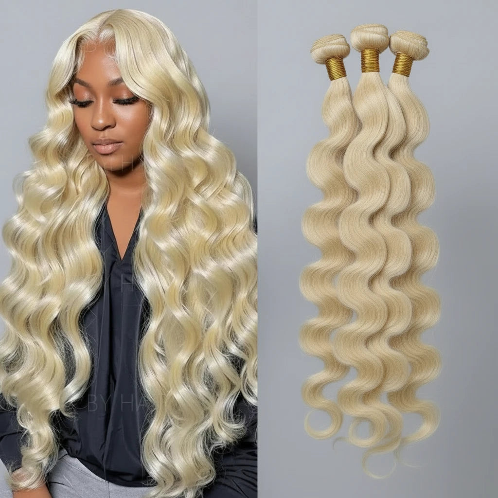 15A Blonde Bundles 613 Human Hair Bundles Peruvian Hair Honey Blonde Body Wave Bundles Raw Human Hair Extensions Tuneful Hair