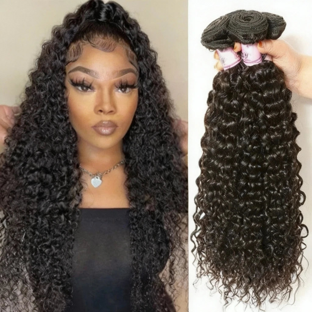 Beautyforever Malaysian Curly Bundles Human Hair Grade 12A Deep Wave Human Hair Bundles 1 3 4 PCS 100% Raw Human Hair Weaving